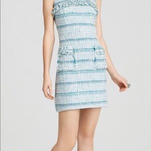 Tory Burch Tweed teal dress size 4